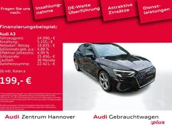 0e mythosschwarz metallic Gebraucht 2022 Audi A3 Sportback S-Line Limousine | 24.990 € (Fairer Preis)