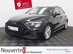 Mythosschwarz (black), metallic Gebraucht 2024 Audi A3 Sportback S-Line Limousine | 41.950 € (Etwas zu teuer)