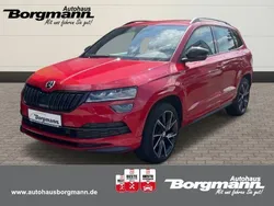 Rot Gebraucht 2019 Skoda Karoq SportLine SUV | 27.490 € (Etwas zu teuer)