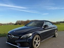 Blau Gebraucht 2017 Mercedes C250 AMG line Cabrio | 29.999 € (Fairer Preis)