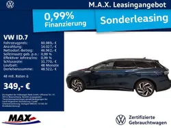 Aquamarinblau metallic schwarz Gebraucht 2024 VW ID.7 GTX Limousine | 60.989 €