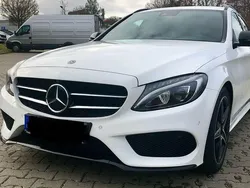 Weiß Gebraucht 2018 Mercedes C200 AMG line Kombi | 20.999 € (Fairer Preis)