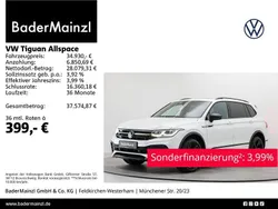 Oryxwhite perlmutteffekt (metallic) Gebraucht 2022 VW Tiguan Allspace R-line SUV | 34.930 € (Fairer Preis)