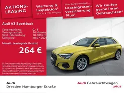 Gelb Gebraucht 2024 Audi A3 Sportback Advanced Limousine | 30.990 € (Guter Preis)