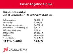 Schwarz Gebraucht 2019 Audi A6 Ambiente Limousine | 41.650 € (Etwas zu teuer)