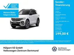 Pure white/schwarz Gebraucht 2025 VW T-Roc R-line SUV | 34.474 € (Superpreis)