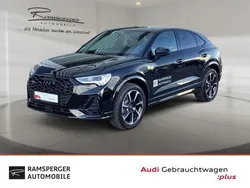 Schwarz (mythosschwarz metallic) Gebraucht 2024 Audi Q3 Sportback S-Line SUV | 45.880 € (Fairer Preis)