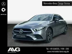 Grau Gebraucht 2021 Mercedes A250 AMG line Limousine | 29.800 € (Teuer)