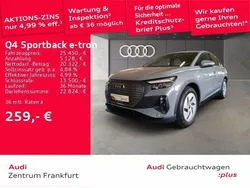 Kieselgrau Gebraucht 2022 Audi Q4 Sportback e-tron Basis SUV | 25.450 € (Superpreis)