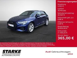 Navarrablau metallic Gebraucht 2024 Audi A3 Sportback e-tron S-Line Limousine | 35.890 € (Teuer)