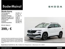 Moonweiß perleffekt/moonweis Gebraucht 2022 Skoda Karoq SportLine SUV | 31.930 € (Teuer)