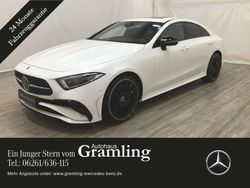 Manufaktur diamantweiß bright (metallic) Gebraucht 2023 Mercedes CLS220 AMG Coupé | 59.999 €