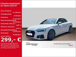 Weiss Gebraucht 2023 Audi A5 Cabriolet S-Line Cabrio | 51.250 €