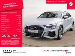 Weiß Gebraucht 2024 Audi A3 Sportback S-Line Limousine | 34.290 € (Superpreis)