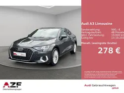 Grau Gebraucht 2024 Audi A3 Advanced Limousine | 30.780 € (Guter Preis)
