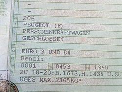 Blau Gebraucht 2002 Peugeot 206 Kleinwagen | 1.600 € (Etwas zu teuer)