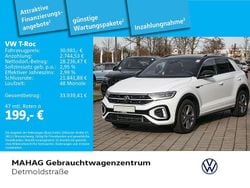 Pure white/schwarz Gebraucht 2025 VW T-Roc R-line SUV | 30.981 € (Guter Preis)