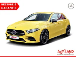 Gelb Gebraucht 2021 Mercedes A180 AMG line Limousine | 24.990 € (Guter Preis)