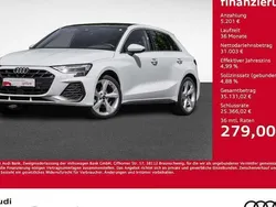 Weiß Gebraucht 2024 Audi A3 Sportback S-Line Limousine | 36.204 € (Superpreis)