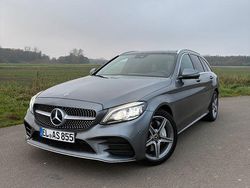 Grau Gebraucht 2018 Mercedes C400 AMG line Kombi | 27.000 € (Guter Preis)