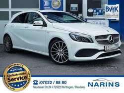 Weiß Gebraucht 2017 Mercedes A200 AMG line Kleinwagen | 17.990 € (Fairer Preis)