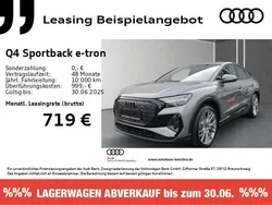 Grau Neu 2024 Audi Q4 Sportback e-tron S-Line SUV | 61.695 € (Fairer Preis)