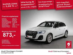 Weiß Gebraucht 2024 Audi Q7 S-Line SUV | 85.920 € (Etwas zu teuer)