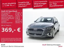 Grau Gebraucht 2024 Audi A3 Sportback Limousine | 30.689 € (Guter Preis)