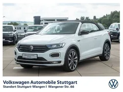 Pure white/schwarz Gebraucht 2021 VW T-Roc Cabriolet R-line Cabrio | 27.430 € (Fairer Preis)