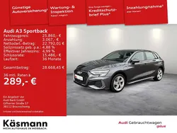 Daytonagrau perleffekt (metallic) Gebraucht 2022 Audi A3 e-tron S-Line Kleinwagen | 25.860 € (Guter Preis)