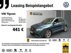Blau Gebraucht 2021 VW Tiguan R-line SUV | 31.333 € (Guter Preis)