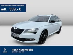 Moonweiss metallic Gebraucht 2019 Skoda Superb SportLine Kombi | 26.830 € (Fairer Preis)