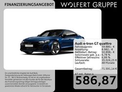 Ascariblau metallic Gebraucht 2022 Audi e-tron GT quattro Ambiente Limousine | 59.880 € (Teuer)