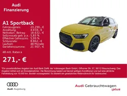Pythongelb metallic/mythosschw Gebraucht 2021 Audi A1 S-Line Kleinwagen | 23.290 € (Fairer Preis)