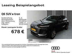 Grau Neu 2025 Audi Q6 e-tron Sport SUV | 59.444 € (Superpreis)
