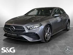 Metalliclack mountaingrau Gebraucht 2024 Mercedes A180 AMG Limousine | 33.890 € (Fairer Preis)