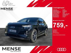 Mythosschwarz Gebraucht 2024 Audi Q4 Sportback e-tron S-Line SUV | 42.895 € (Teuer)