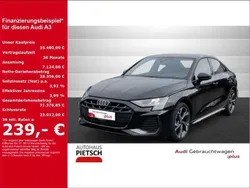 Schwarz Gebraucht 2024 Audi A3 S-Line Limousine | 35.480 € (Etwas zu teuer)
