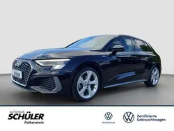 Schwarz (mythosschwarz metallic) Gebraucht 2021 Audi A3 S-Line Limousine | 27.845 € (Fairer Preis)