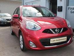 Rot Gebraucht 2015 Nissan Micra Acenta Kleinwagen | 5.899 € (Fairer Preis)