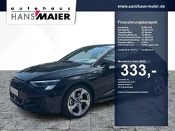 Mythosschwarz metallic Gebraucht 2024 Audi A3 Sportback S-Line Limousine | 42.999 € (Teuer)