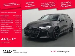 Mythosschwarz metallic Gebraucht 2025 Audi RS3 Sportback Ambiente Kleinwagen | 73.480 €