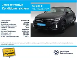 Schwarz Gebraucht 2024 VW T-Roc Cabriolet Edition Cabrio | 42.993 € (Teuer)