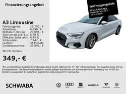 Gletscherweiß metallic Gebraucht 2022 Audi A3 Advanced Limousine | 26.790 € (Fairer Preis)