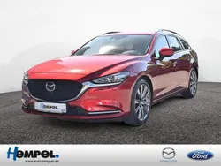Grau / machine gray (metallic) Gebraucht 2019 Mazda 6 Sports-Line Kombi | 22.990 € (Guter Preis)
