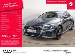Grau Gebraucht 2024 Audi A3 Sportback S-Line Limousine | 38.690 € (Guter Preis)