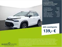 Lack weiss banquise/typ aussenverkleidung spiegel flach standard Gebraucht 2023 Citroën C3 Aircross PureTech SUV | 14.880 € (Guter Preis)