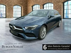Denimblau metallic Gebraucht 2022 Mercedes CLA250e Shooting Brake AMG Kombi | 28.900 € (Fairer Preis)
