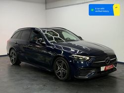 Blau Gebraucht 2022 Mercedes C220 AMG Limousine | 33.699 € (Teuer)