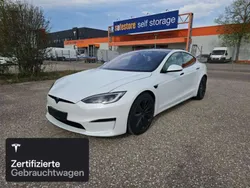 Pearl white multicoat Gebraucht 2022 Tesla Model S Plaid Limousine | 80.900 € (Fairer Preis)